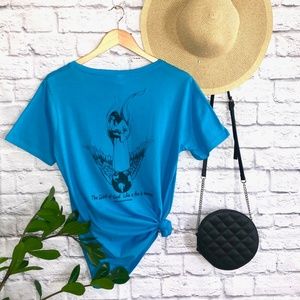 Spirit of God T-Shirt, Religious Shirt, Faith Clothing, Trendy Shirt - Blue